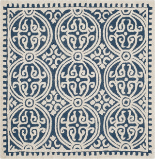 Safavieh Cambridge 123 Navy Blue/Ivory Area Rug Square