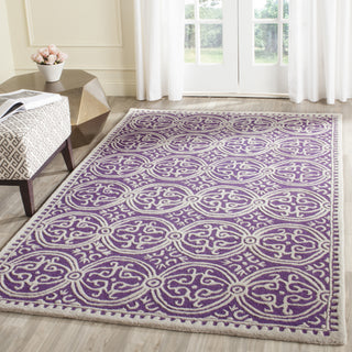 Safavieh Cambridge 123 Purple/Ivory Area Rug Room Scene Feature