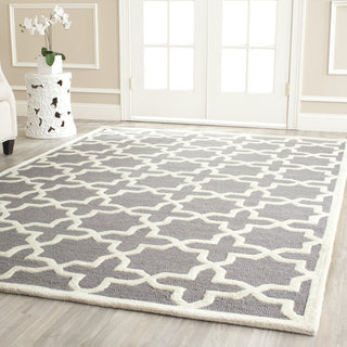 Safavieh Cambridge 125 Silver/Ivory Area Rug Room Scene Feature