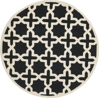 Safavieh Cambridge 125 Black/Ivory Area Rug Round