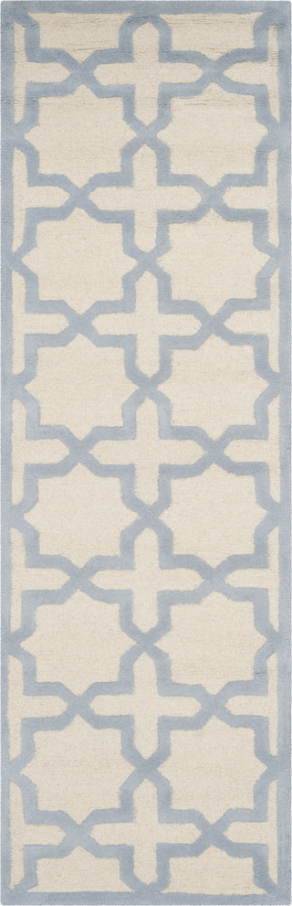 Safavieh Cambridge 125 Ivory/Light Blue Area Rug Runner