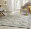 Safavieh Cambridge 125 Ivory/Light Blue Area Rug Room Scene Feature