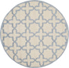 Safavieh Cambridge 125 Ivory/Light Blue Area Rug Round