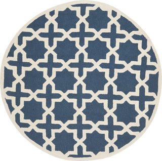 Safavieh Cambridge 125 Navy Blue/Ivory Area Rug Round