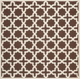 Safavieh Cambridge 125 Dark Brown/Ivory Area Rug Square