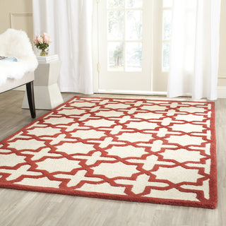 Safavieh Cambridge 125 Ivory/Rust Area Rug Room Scene Feature