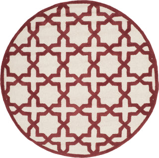 Safavieh Cambridge 125 Ivory/Rust Area Rug Round