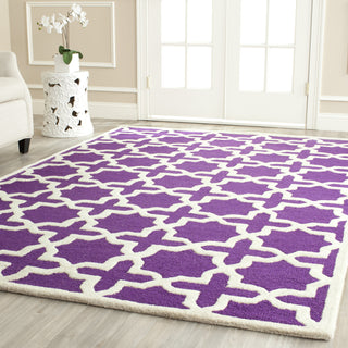 Safavieh Cambridge 125 Purple/Ivory Area Rug Room Scene Feature