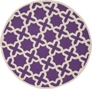 Safavieh Cambridge 125 Purple/Ivory Area Rug Round