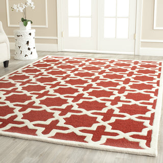 Safavieh Cambridge 125 Rust/Ivory Area Rug Room Scene Feature