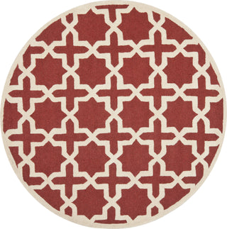 Safavieh Cambridge 125 Rust/Ivory Area Rug Round