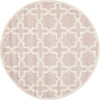 Safavieh Cambridge 125 Light Pink/Ivory Area Rug Round