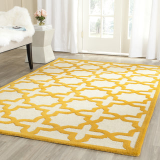 Safavieh Cambridge 125 Ivory/Gold Area Rug Room Scene Feature