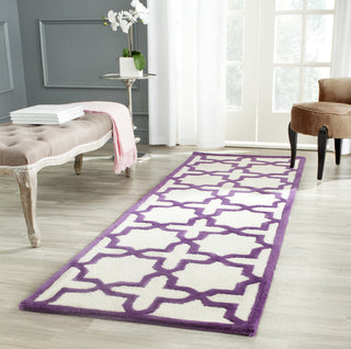 Safavieh Cambridge 125 Ivory/Purple Area Rug Room Scene