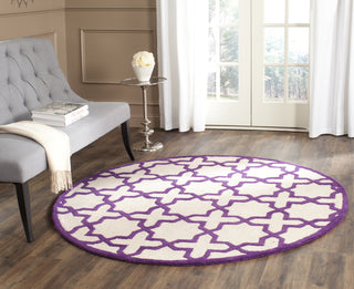 Safavieh Cambridge 125 Ivory/Purple Area Rug Room Scene