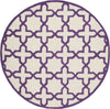 Safavieh Cambridge 125 Ivory/Purple Area Rug Round