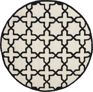 Safavieh Cambridge 125 Ivory/Black Area Rug Round