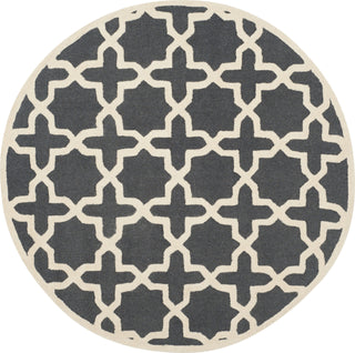 Safavieh Cambridge 125 Dark Grey/Ivory Area Rug Round