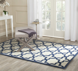 Safavieh Cambridge 125 Ivory/Navy Area Rug Room Scene Feature