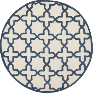 Safavieh Cambridge 125 Ivory/Navy Area Rug Round