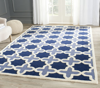 Safavieh Cambridge 127 Blue/Ivory Area Rug Room Scene Feature