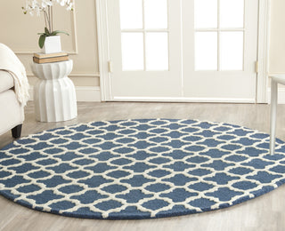 Safavieh Cambridge 130 Navy/Ivory Area Rug Room Scene