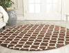 Safavieh Cambridge 130 Dark Brown/Ivory Area Rug Room Scene