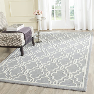 Safavieh Cambridge 131 Silver/Ivory Area Rug Room Scene Feature