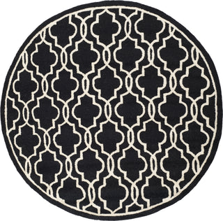 Safavieh Cambridge 131 Black/Ivory Area Rug Round