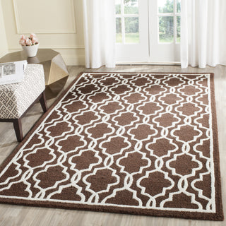 Safavieh Cambridge 131 Dark Brown/Ivory Area Rug Room Scene