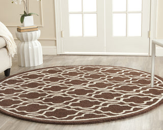 Safavieh Cambridge 131 Dark Brown/Ivory Area Rug Room Scene