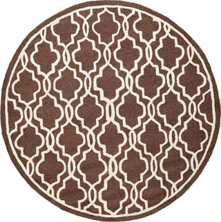 Safavieh Cambridge 131 Dark Brown/Ivory Area Rug Round