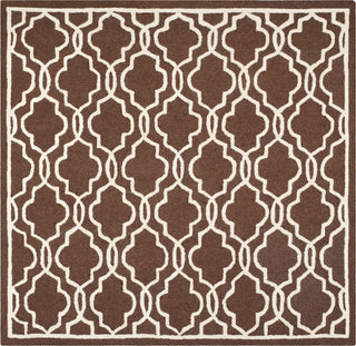 Safavieh Cambridge 131 Dark Brown/Ivory Area Rug Square