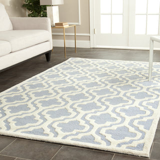 Safavieh Cambridge 132 Light Blue/Ivory Area Rug Room Scene Feature