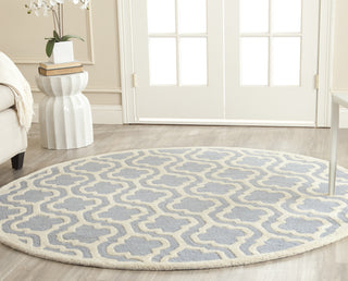 Safavieh Cambridge 132 Light Blue/Ivory Area Rug Room Scene