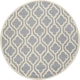 Safavieh Cambridge 132 Silver/Ivory Area Rug Round