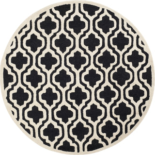 Safavieh Cambridge 132 Black/Ivory Area Rug Round