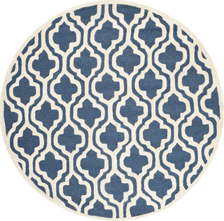 Safavieh Cambridge 132 Navy/Ivory Area Rug Round