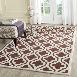 Safavieh Cambridge 132 Dark Brown/Ivory Area Rug Room Scene Feature