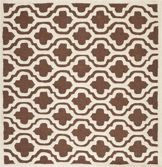 Safavieh Cambridge 132 Dark Brown/Ivory Area Rug Square