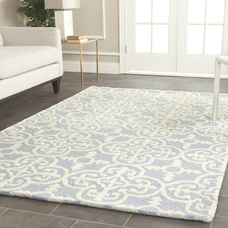 Safavieh Cambridge 133 Light Blue/Ivory Area Rug Room Scene Feature