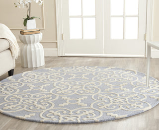 Safavieh Cambridge 133 Light Blue/Ivory Area Rug Room Scene