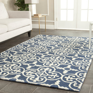 Safavieh Cambridge 133 Navy/Ivory Area Rug Room Scene Feature