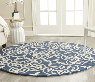 Safavieh Cambridge 133 Navy/Ivory Area Rug Room Scene