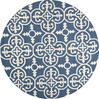 Safavieh Cambridge 133 Navy/Ivory Area Rug Round