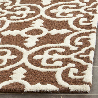 Safavieh Cambridge 133 Dark Brown/Ivory Area Rug Detail