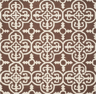 Safavieh Cambridge 133 Dark Brown/Ivory Area Rug Square