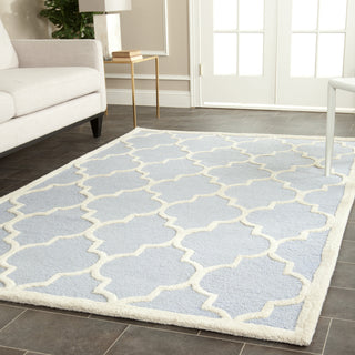 Safavieh Cambridge 134 Light Blue/Ivory Area Rug Room Scene Feature