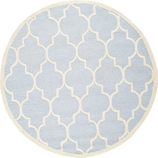 Safavieh Cambridge 134 Light Blue/Ivory Area Rug Round