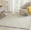Safavieh Cambridge 134 Ivory/Light Blue Area Rug Room Scene Feature